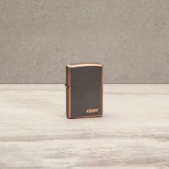 Bật Lửa Zippo Rustic Bronze Với Logo 49839ZL - Thiết Kế Độc Đáo, Sang Trọng, Tái Sử Dụng Trọn Đời, Quà Tặng Đặc Biệt