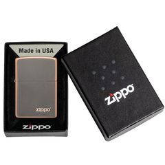 Bật Lửa Zippo Rustic Bronze Với Logo 49839ZL - Thiết Kế Độc Đáo, Sang Trọng, Tái Sử Dụng Trọn Đời, Quà Tặng Đặc Biệt
