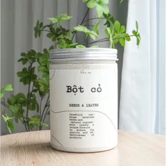 Bột Cỏ Tắm Trắng Seeds & Leaves 500g - Dưỡng Trắng, Làm Sạch Da Tự Nhiên Với Bột Đậu Đỏ & Cam Thảo, Chăm Sóc Da Hữu Cơ