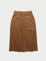 Chân váy Whoau Corduroy Midi Skirt WHWHC4T23F Beige