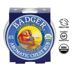 Dầu Bôi Hữu Cơ Badger Chest Rub Cho Bé - Chiết Xuất Từ Thiên Nhiên, Hỗ Trợ Giữ Ấm Cơ Thể, An Toàn Cho Trẻ Em Và Người Lớn