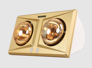 Đèn Sưởi Nhà Tắm 2 Bóng 550W Benny BHT-02M - Sưởi Ấm Nhanh, Chống Nước, Chất Liệu Cao Cấp, Thích Hợp Cho Diện Tích 2m2-4m2