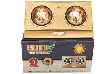 Đèn Sưởi Nhà Tắm Bennix BN-2G - 2 Bóng Sưởi 550W, Chống Nước, An Toàn Dùng Trong Phòng Tắm, Nhanh Chóng Ấm Áp