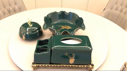 Đĩa Đựng Hoa Quả Bánh Kẹo Gốm Sứ Phong Cách Bắc Âu - Đồ Trang Trí Xinh Xắn Cho Bàn Tiệc, Quà Tặng Độc Đáo