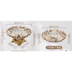 Đĩa Pha Lê Sang Trọng Để Hoa Quả & Bánh Kẹo - Trang Trí Nội Thất Tinh Tế Cho Phòng Khách & Nhà Hàng, Quà Tặng Độc Đáo