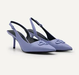 Giày Pedro Icon Leather Pointed Slingback PW1-26680024 - Violet