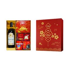 Hộp quà Tết đẹp, giá rẻ Cao Minh Phú Quý 4 gồm 5 sản phẩm