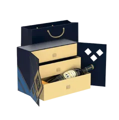 Hộp quà Tết sang trọng The Wine Box 08 gồm 7 sản phẩm