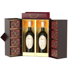 Hộp quà Tết sang trọng The Wine Box 12 gồm 10 sản phẩm