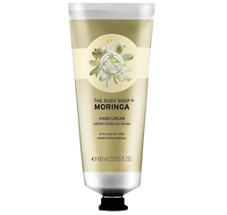 Kem Dưỡng Tay The Body Shop Moringa Hand Cream - Giúp Làm Mềm và Bảo Vệ Da Tay, Thẩm Thấu Nhanh, Hương Hoa Chùm Ngây 100ml