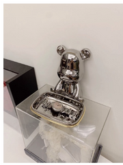 Khay Sứ Decor Đa Năng Hình Gấu Dễ Thương - Trang Trí Nhà Cửa Sang Trọng, Quà Tặng Độc Đáo, Họa Tiết Tinh Xảo