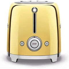 Máy Nướng Bánh Mì Smeg TSF01GOEU Gold Glossy - Thiết Kế Sang Trọng, Đa Chức Năng Với 6 Cấp Độ Nướng Cho Bữa Sáng Hoàn Hảo