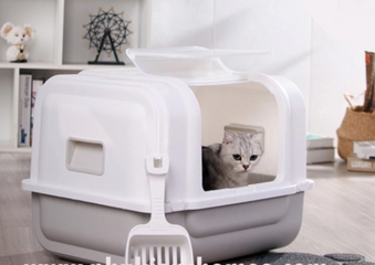 Nhà vệ sinh vuông cho mèo PVN240 2 cửa tiện lợi