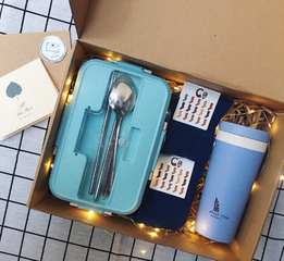 Set Quà Tặng Thầy Cô - Hộp Cơm Trưa Vintage + Bình Nước Tiện Lợi - Món Quà Ý Nghĩa Ngày 20/11