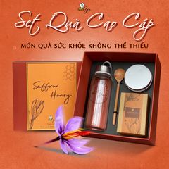 Set Saffron nhụy hoa nghệ tây ngâm mật ong Bee Beauty - Thức uống bổ dưỡng hỗ trợ tiêu hóa và giấc ngủ sâu tự nhiên