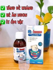Siro Hi-Imuno Tăng Đề Kháng Cho Trẻ Từ 1 Tuổi - Hỗ Trợ Miễn Dịch, Vị Ngọt Dễ Uống, 100ml