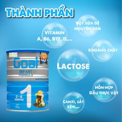 Sữa Dê Royal Ausnz Goat Infant Formula 1 - Dinh Dưỡng Toàn Diện Cho Trẻ 0-6 Tháng, Hộp 800g, Hỗ Trợ Hệ Tiêu Hóa Khỏe Mạnh