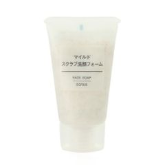 Sữa Rửa Mặt Tẩy Tế Bào Chết Muji Face Soap Scrub Nhật Bản 30g - Làm Sạch Nhẹ Nhàng, Dưỡng Ẩm, Ngăn Ngừa Mụn, Da Mịn Màng