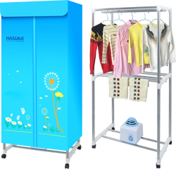 Tủ Sấy Quần Áo HASUKA HSK-115 - Công Nghệ PTC Đa Chức Năng Tiết Kiệm Điện, Thiết Kế Di Động, Bảo Vệ Quần Áo Tối Ưu