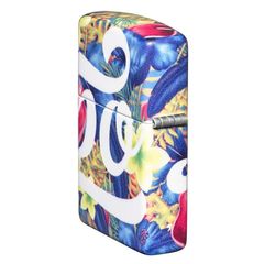 Bật Lửa Zippo 49436 Thiết Kế Hoa Nhiệt Đới - Bật Lửa Chống Gió Có Thể Nạp Lại Sang Trọng, Quà Tặng Độc Đáo cho Người Yêu Thích Fandom