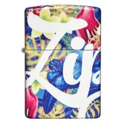Bật Lửa Zippo 49436 Thiết Kế Hoa Nhiệt Đới - Bật Lửa Chống Gió Có Thể Nạp Lại Sang Trọng, Quà Tặng Độc Đáo cho Người Yêu Thích Fandom