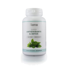 Viên uống thanh lọc cơ thể Rene Super Antioxidants & Detox - Hỗ trợ giảm cân, trẻ hóa da, lọ 40 viên, tăng cường sức khỏe và năng lượng