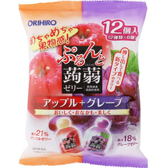 Combo 2 gói Thạch vị táo nho Orihio Purun and Jelly Pouch Apple+ Grape