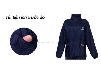 Áo Mưa Phản Quang Rando A+ Kèm Nón Xoay Tiện Lợi - Đồ Thể Thao Du Lịch An Toàn Cho Người Mặc Khi Đi Mưa