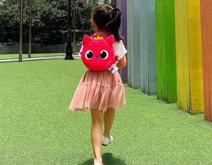 Balo Pinkfong Hàn Quốc Cho Bé - Thiết Kế Dễ Thương, Chất Liệu Cao Cấp, Quai Đeo Điều Chỉnh - Quà Tặng Tuyệt Vời Cho Trẻ Em