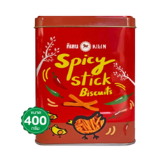 Bánh Que Cay Kilin Spicy Stick Biscuits Thái Lan Hộp Thiếc - Món Ăn Vặt Siêu Cay Thích Hợp Nhâm Nhi Khi Xem Phim, Uống Bia