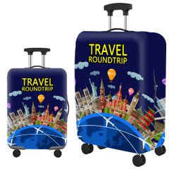 Bao trùm vali du lịch chống nước Travel Round Trip - Bảo vệ vali với họa tiết bắt mắt, dễ nhận diện khi du lịch