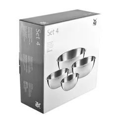 Bộ Âu Trộn WMF 4 Món Cao Cấp - Thép Không Gỉ, Nhiều Kích Cỡ, Dụng Cụ Nhà Bếp Đáng Tin Cậy, Dễ Dàng Vệ Sinh
