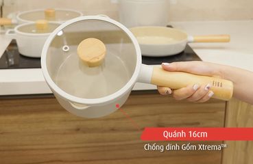 Bộ Nồi Chảo Neoflam Fika IH 5 Món - Chất Liệu Nhôm Cao Cấp, Gốm Chống Dính Xtrema, An Toàn Cho Sức Khỏe