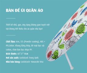 Cầu Là Thấp Ủi Quần Áo Lock&Lock P-1115 - Bàn Là Hơi Nước Tiện Dụng, Thiết Kế Nhỏ Gọn và Chống Trơn Trượt