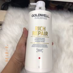 Dầu Hấp Tóc Goldwell Dualsenses Rich Repair 1000ml - Phục Hồi Tóc Khô Xơ, Giúp Tóc Mượt Mà, Bóng Ả, Dưỡng Ẩm Tốt