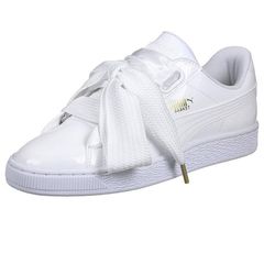 Giày Puma W Basket Heart Patent White 363073-02 màu trắng