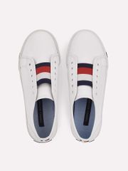 Giày Nữ Tommy Hilfiger Anni Slip-On Sneaker Trắng - Giày Thể Thao Thời Trang, Chất Liệu Da Cao Cấp, Tiện Dụng, Phong Cách Năng Động