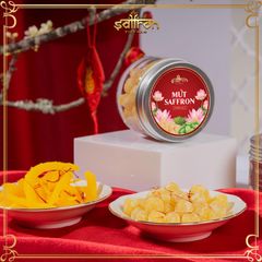Hộp Quà Tết Mộc Hương Sơn QT1.06 - Mứt Thượng Hạng Mix Saffron Độc Quyền - Quà Tặng Ý Nghĩa Cho Ngày Tết