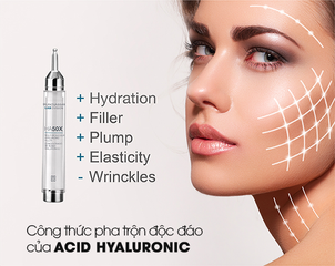 Huyết Thanh Giữ Ẩm Da Bruno Vassari HA50X - Serum Hyaluronic Acid Đa Phân Tử, Cấp Ẩm Và Tái Tạo Độ Đàn Hồi Da 15ml