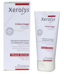 Kem Dưỡng Ẩm Da Khô Lysaskin Xerolys Crème Visage 50ml - Giúp Cấp Ẩm và Tái Tạo Da, Phù Hợp Cho Da Rát Khô và Vấn Đề Da 3 Tuổi Trở Lên