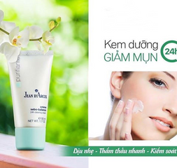 Kem Dưỡng Ngừa Mụn Jean D'Arcel 24h Clearing Cream - Kiểm Soát Bã Nhờn, Dhịu Da Mụn, 50ml