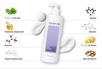Kem Dưỡng Phục Hồi Da Ahohaw Inten-Cure Perfect Repair - 500ml, Chất Kết Cấu Mỏng Nhẹ, Dành Cho Da Nhạy Cảm, Cấp Nước Và Làm Dịu Da