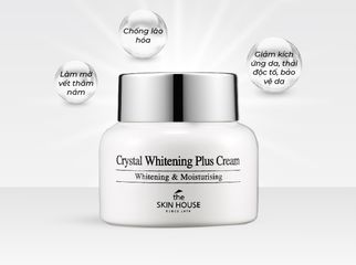 Kem Dưỡng Trắng Da The Skin House Crystal Whitening Plus Cream 50ml - Hỗ Trợ Mờ Nám, Dưỡng Ẩm, Làm Sáng Da Tối Ưu