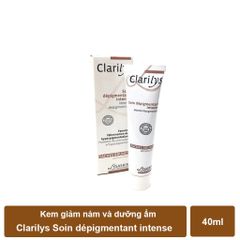 Kem Dưỡng Ẩm Giảm Nám Clarilys Soin Dépigmentant Intense 40ml - Làm Mờ Đốm Nâu, Dưỡng Sáng Da, Thẩm Thấu Nhanh, Trong Suốt, Phù Hợp Với Mọi Loại Da