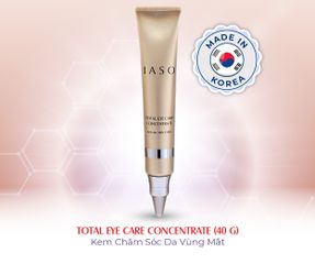 Kem Dưỡng Mắt IASO Total Eye Care Concentrate - Giúp Ngăn Ngừa Nếp Nhăn và Dấu Hiệu Tuổi Tác, Chăm Sóc Vùng Da Mắt Tươi Trẻ 40g