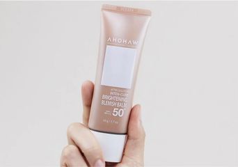 Kem nền Ahohaw Inten-Cure Brightening Blemish SPF 50 PA+++ - Che khuyết điểm, làm sáng da tự nhiên, kem trang điểm chống nắng, 50g