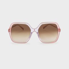 Kính mát Charles & Keith Acetate Braided Temple Butterfly Sunglasses Pink