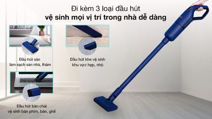 Máy Hút Bụi Cầm Tay Deerma DEM-DX1000 - Công Nghệ Hút Xoáy Pro-Cyclone, Lực Hút 16.000 Pa, Thiết Kế Độc Đáo, Dễ Dàng Sử Dụng
