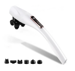 Máy Massage Cầm Tay Jiashi MMS01 Đa Năng 6 Đầu Thay Thế - Thiết Kế Ergonomic, Chất Liệu Cao Cấp, Hiệu Suất Mạnh Mẽ cho Tắm Nềm Thoải Mái