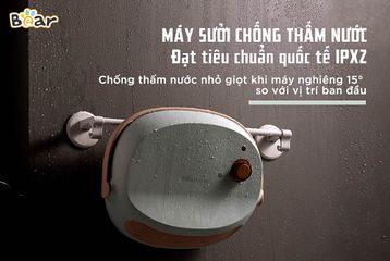 Máy Sưởi Đa Năng Bear DNQ-A19B1 - Công Nghệ PTC Nhanh, Thiết Kế Gọn Nhẹ, Chống Thấm IPX2 Cho Phòng Tắm, Phòng Khách, Phòng Ngủ